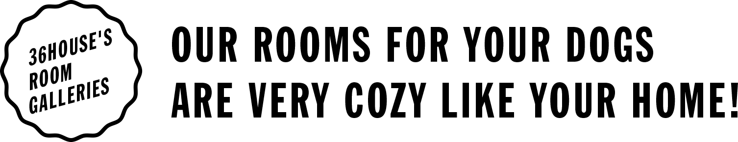 36HOUSE'S ROOM GALLERIESOUR ROOMS FOR YOUR DOGS ARE VERY COZY LIKE YOUR HOME!